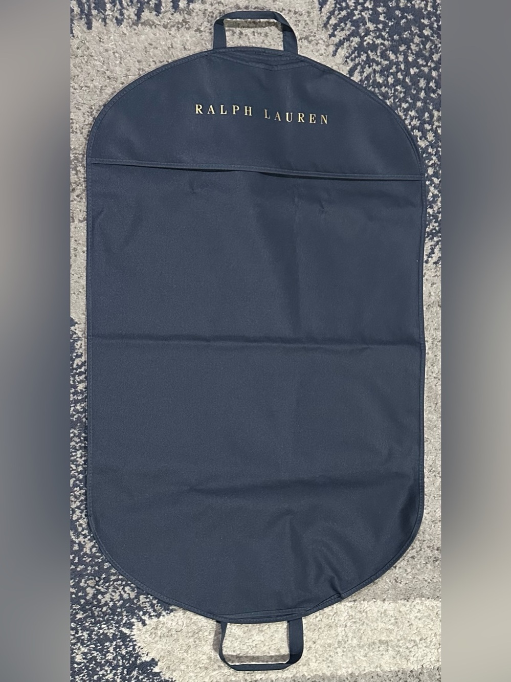 Ralph Lauren Blue Suit Garment Bag Men Soft Case Travel Carry On Luggage Spot